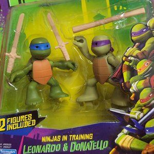 Leonardo & Donatello Nickelodean Teenage Mutant Ninja Turtles Ninjas in Training